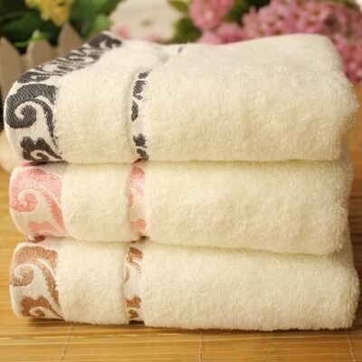 Serviette de toilette épaississante en pur coton